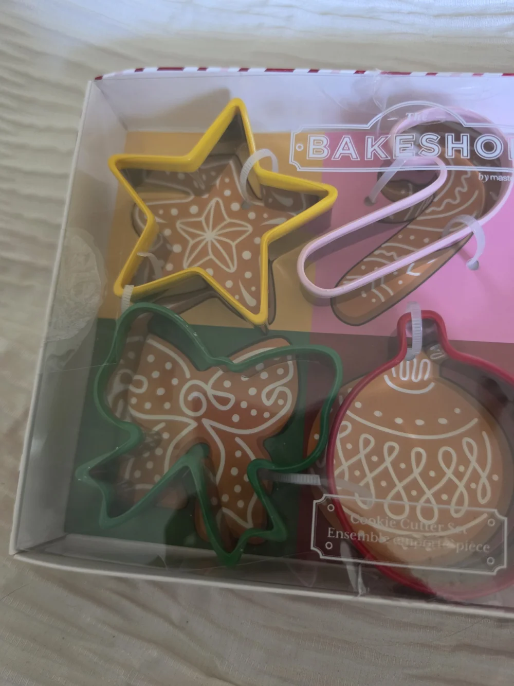 Holiday Ornament Cookie Cutter Set - Green, Yellow, Pink